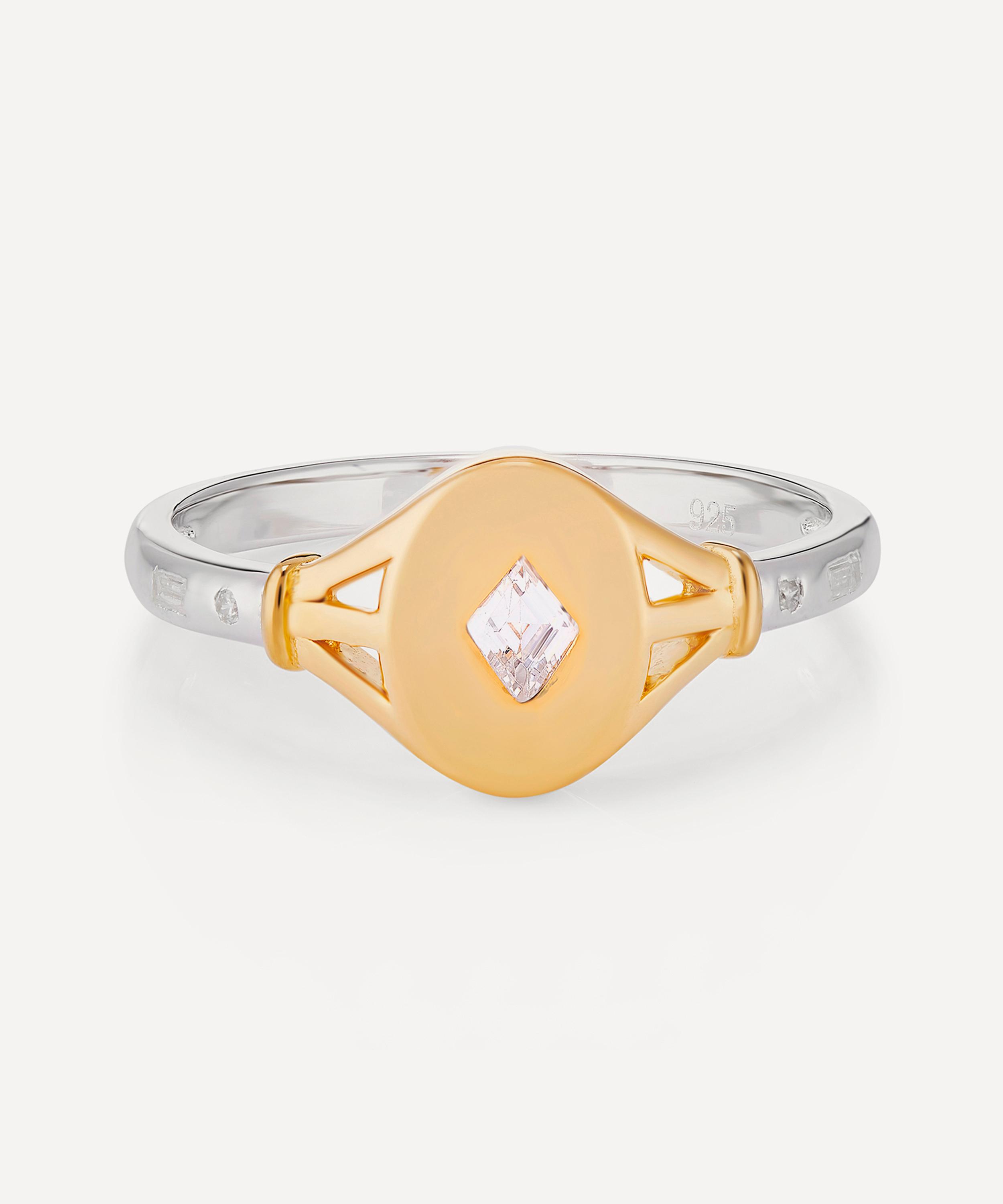 Laura Vann - Sterling Silver Tilly Signet Ring image number 0