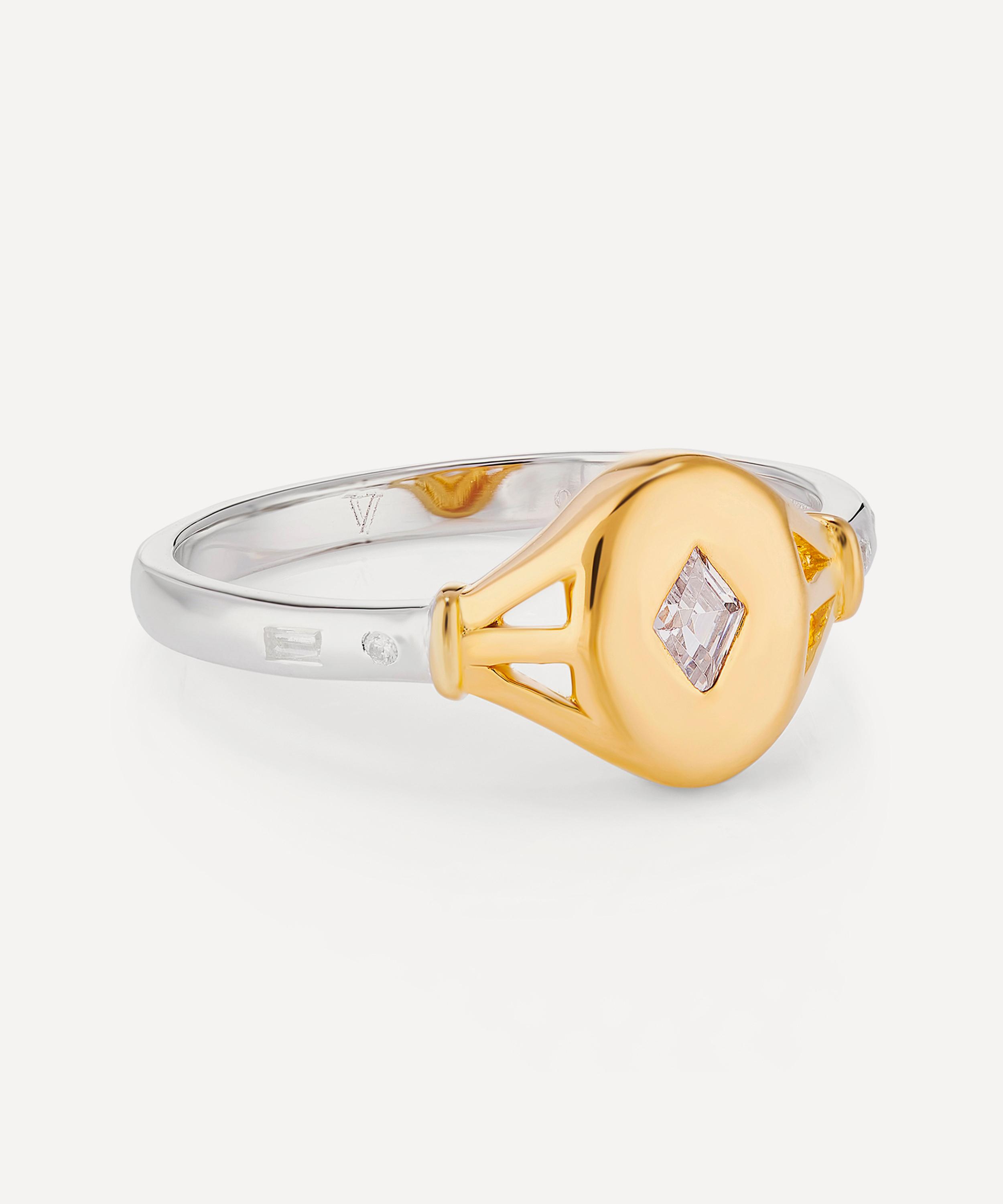 Laura Vann - Sterling Silver Tilly Signet Ring image number 2