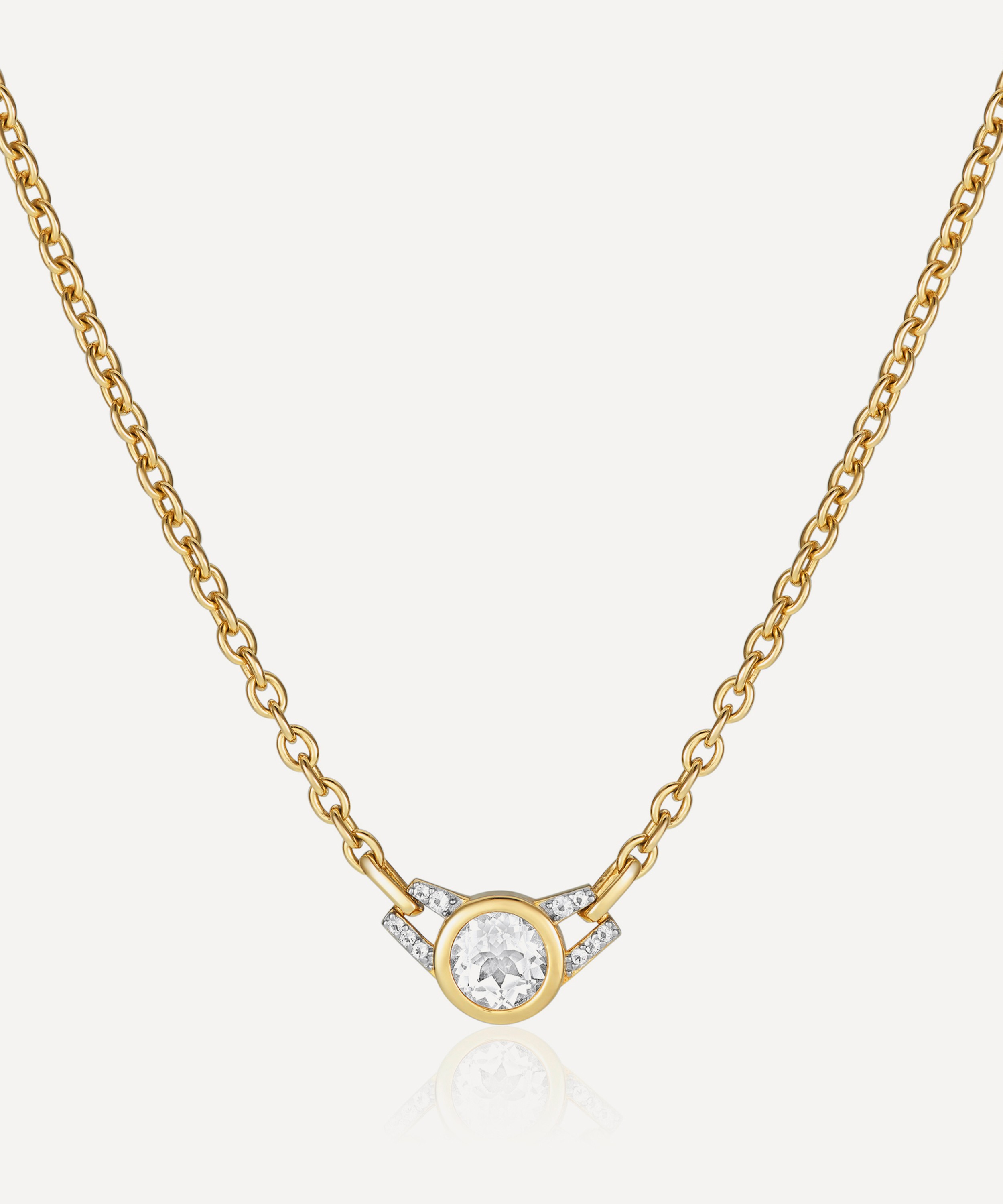 Laura Vann - 18ct Gold-Plated Vermeil Silver Lucy Choker Necklace image number 0