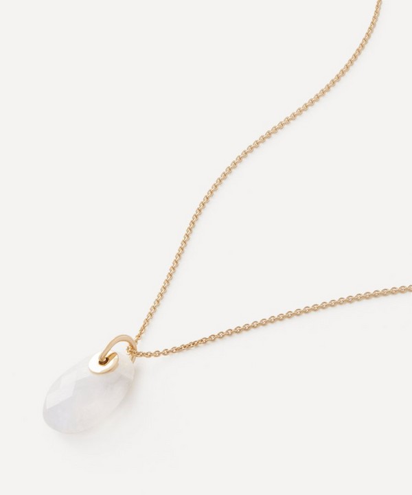 Otiumberg - 14ct Gold Plated Vermeil Silver Moonstone Necklace image number null