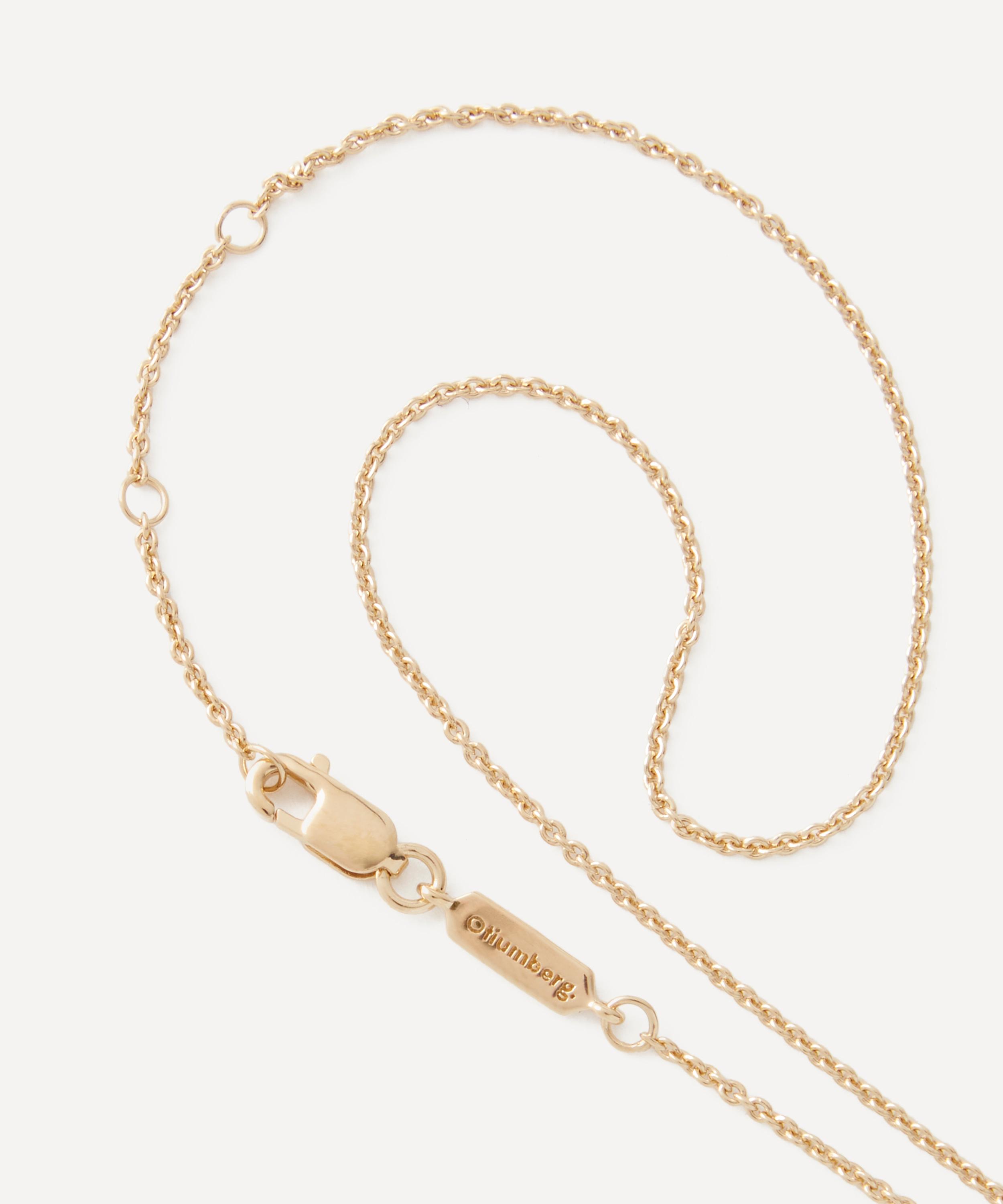 Otiumberg - 14ct Gold Plated Vermeil Silver Kite Quartz Necklace image number 2