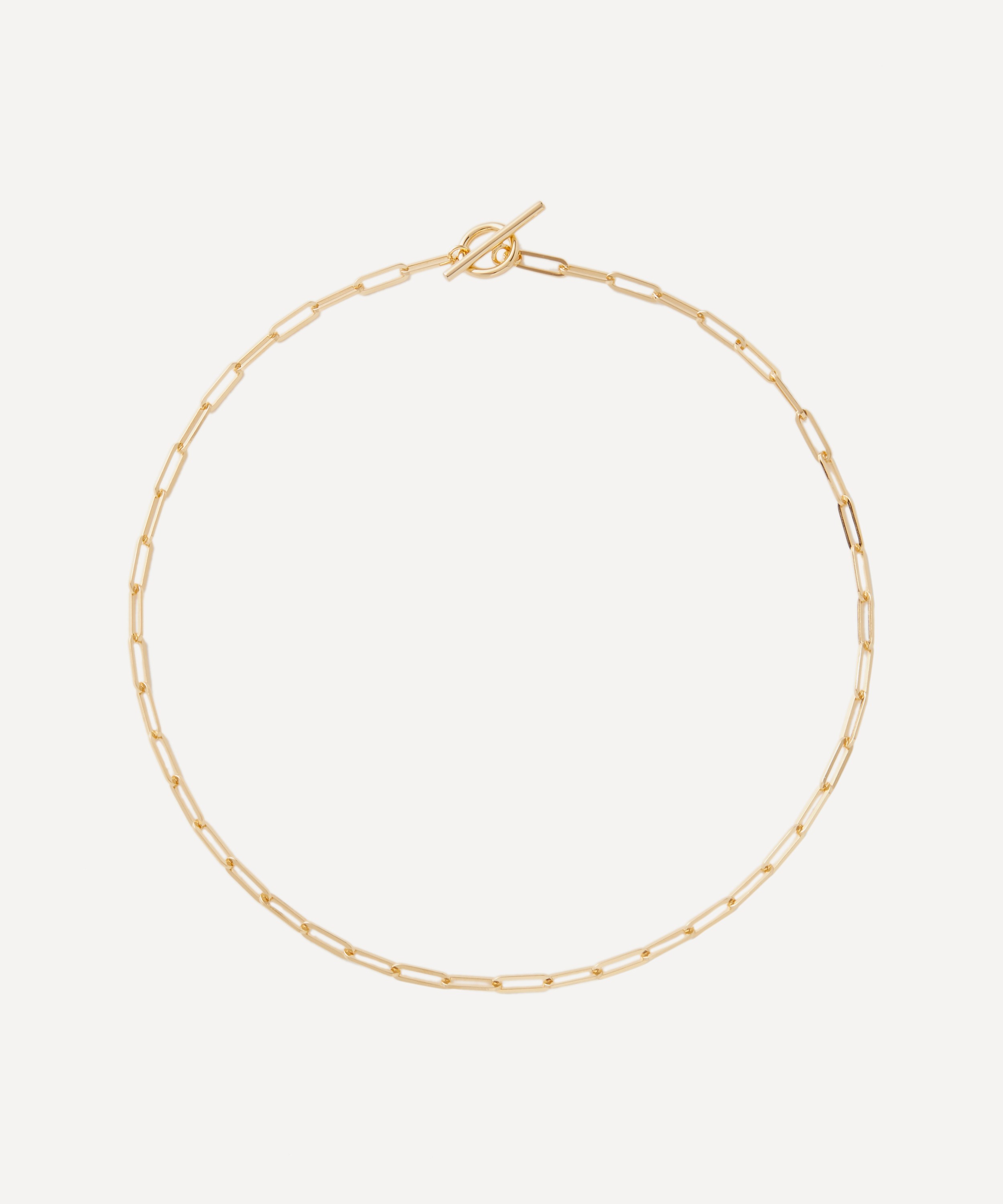 Otiumberg - 14ct Gold Plated Vermeil Silver Long Love Link Necklace