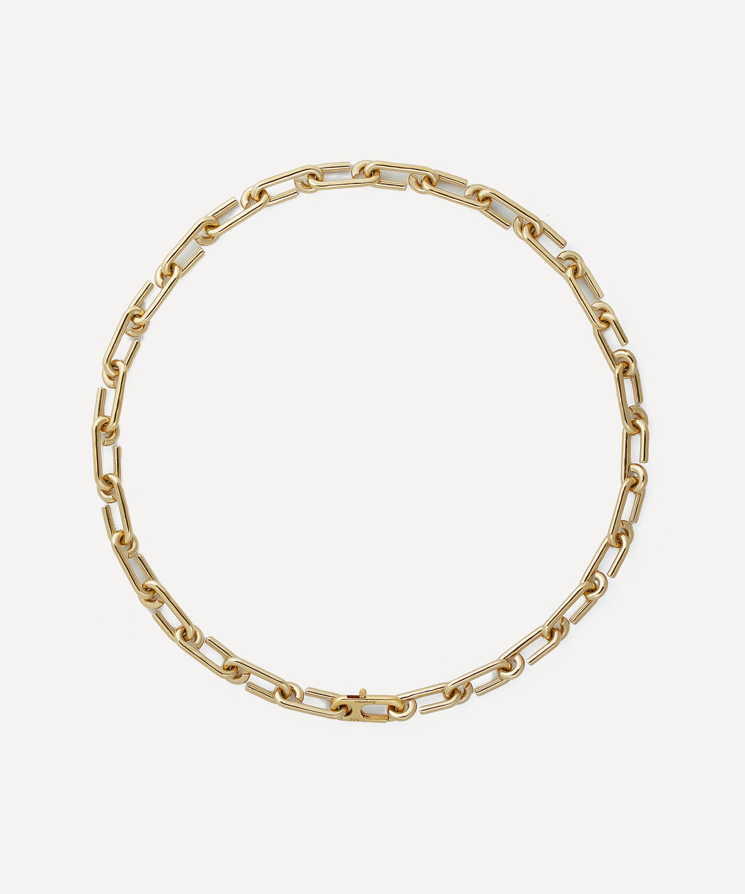 Otiumberg - 14ct Gold Plated Vermeil Silver Signature Arena Chain Necklace image number 0
