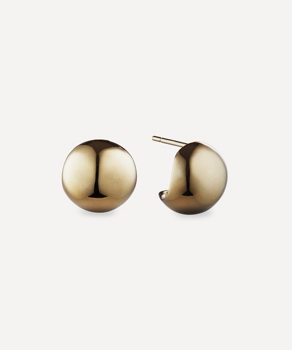 Otiumberg - 14ct Gold Plated Vermeil Silver Small Boule Stud Earrings image number null
