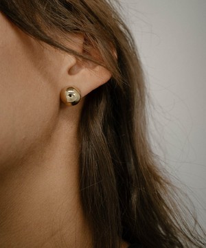 Otiumberg - 14ct Gold Plated Vermeil Silver Small Boule Stud Earrings image number 1