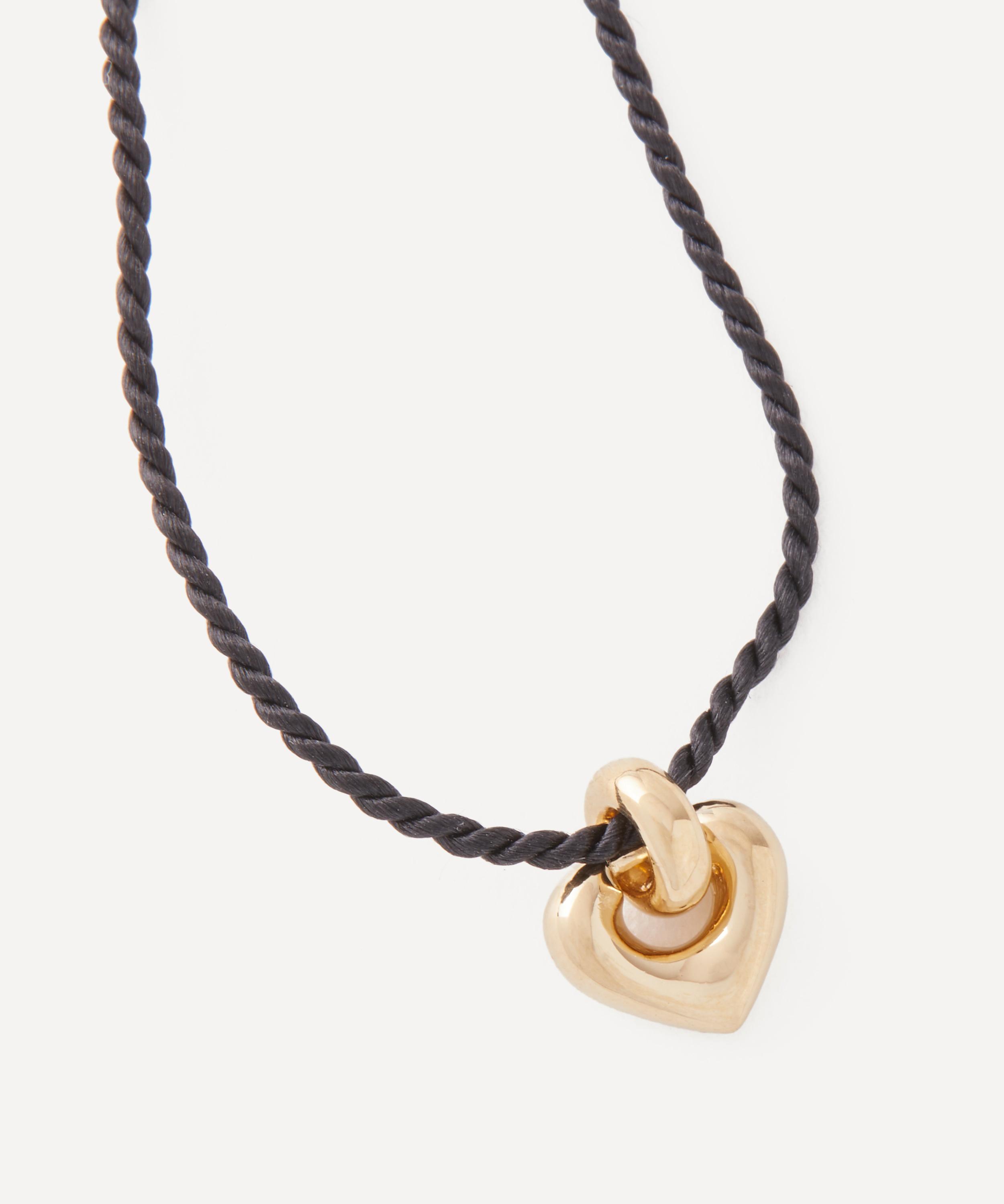 Otiumberg - Cord Petite Heart Necklace image number 1