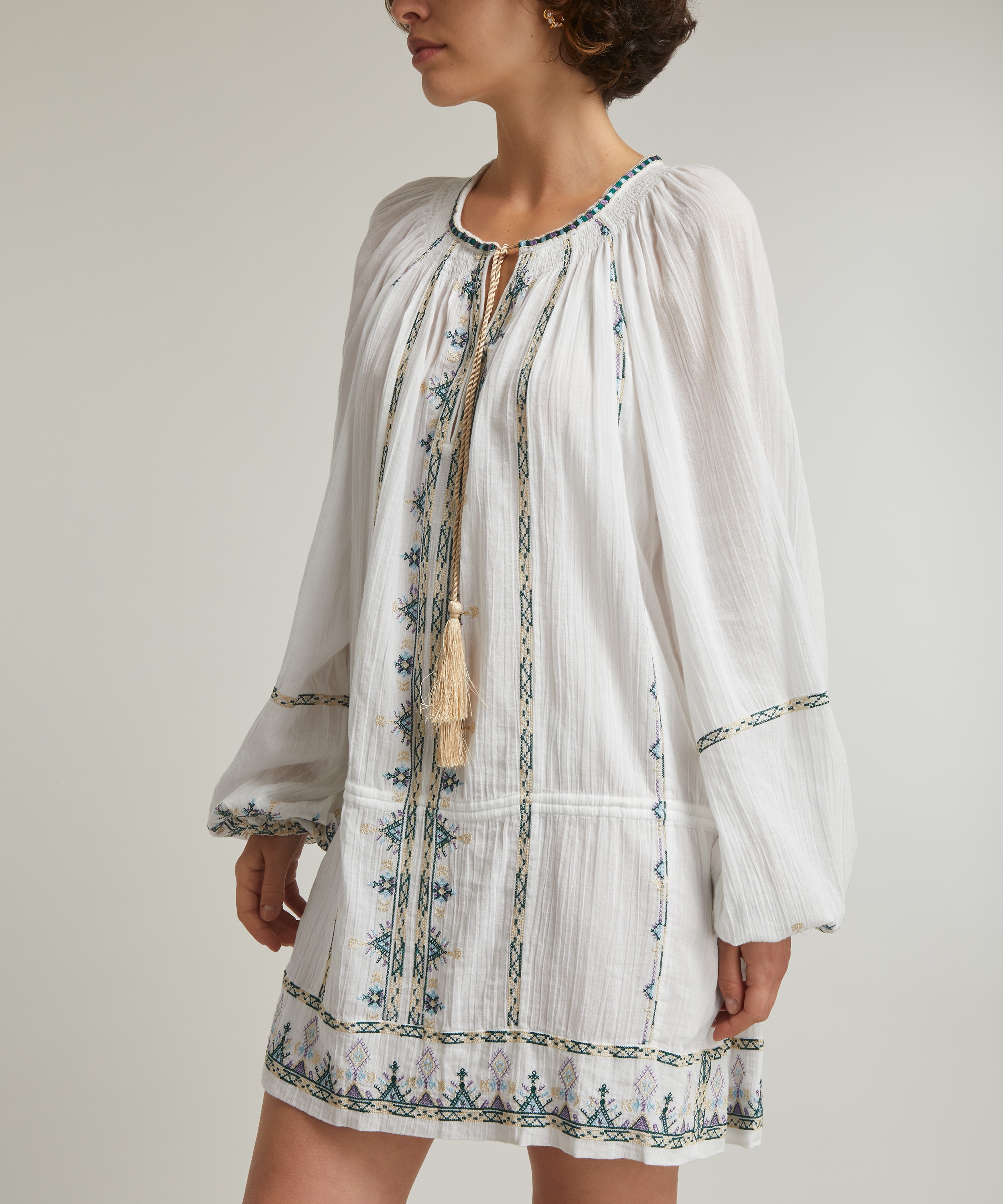 Isabel Marant Étoile - Parsley Cotton Voile Mini-Dress image number 2