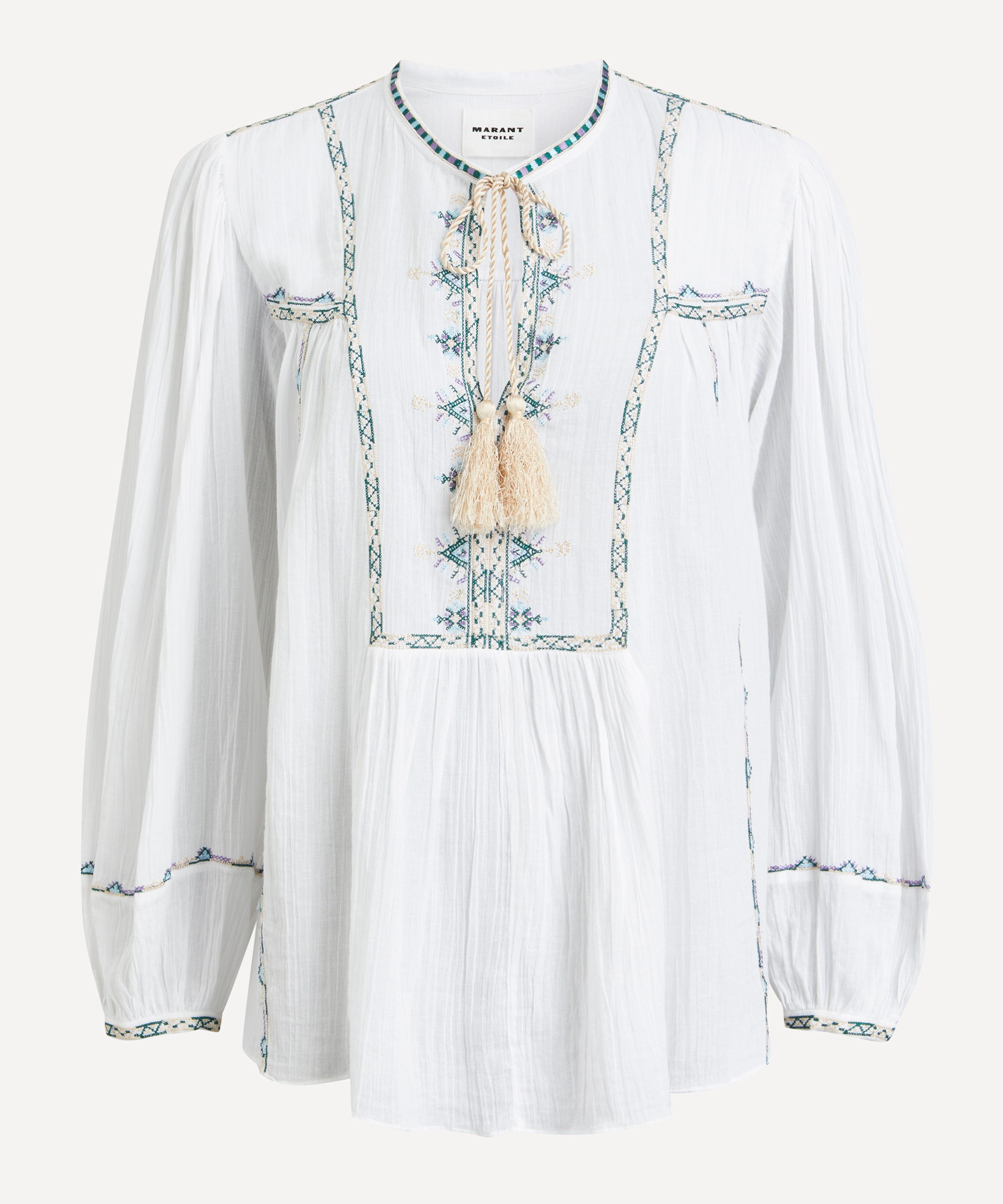 Isabel Marant Étoile - Silekia Embroidered Cotton Voile Blouse image number 0
