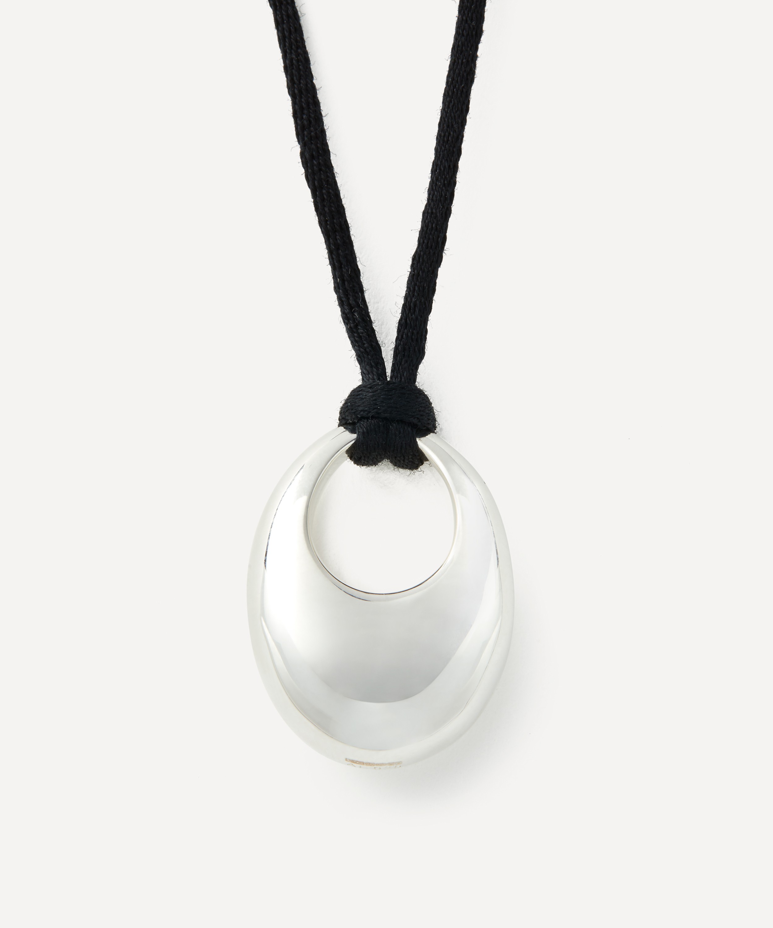 Annika Inez - Sterling Silver Sloping Pendant Necklace