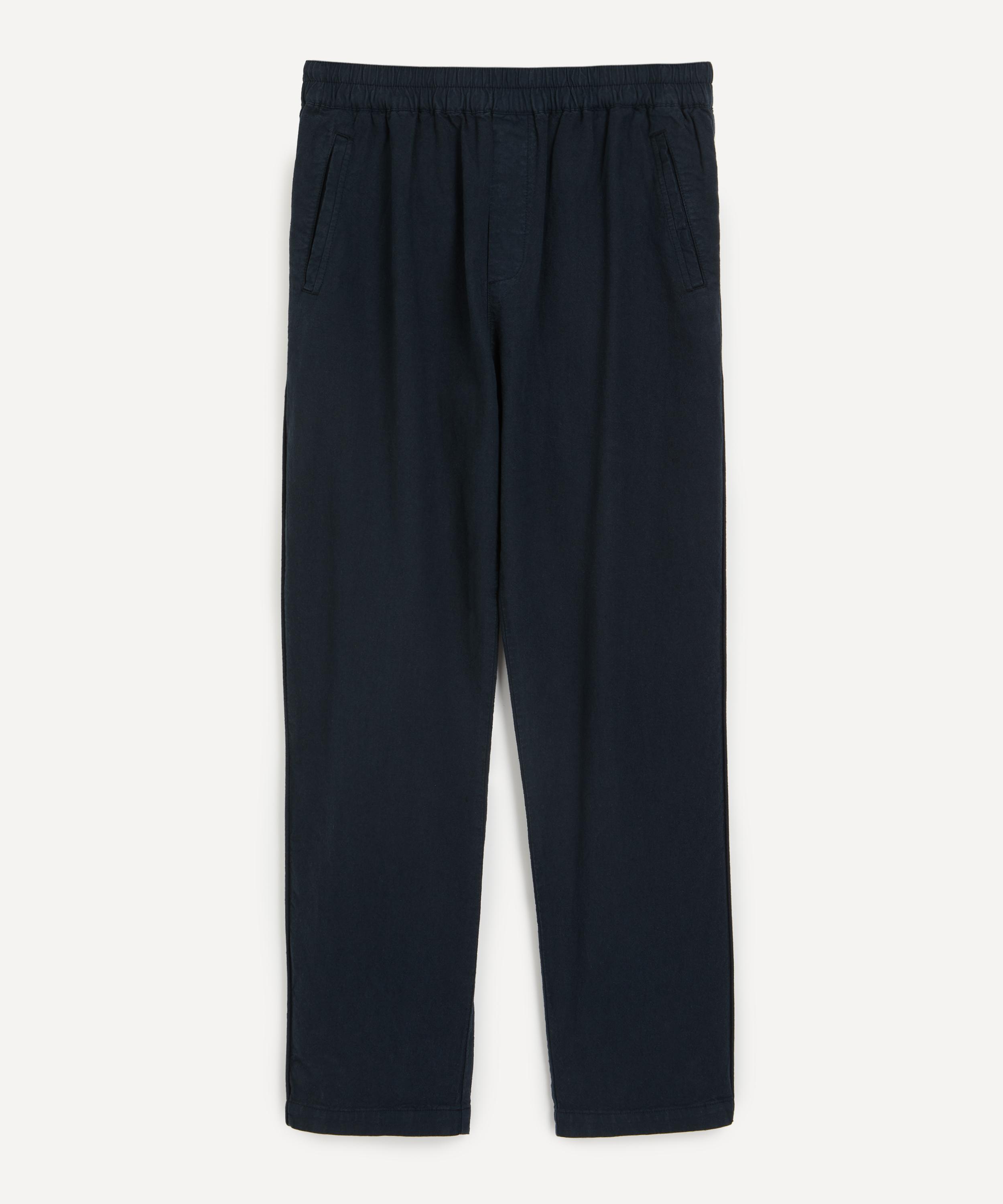 Folk - Navy Cotton Linen Trousers image number 0