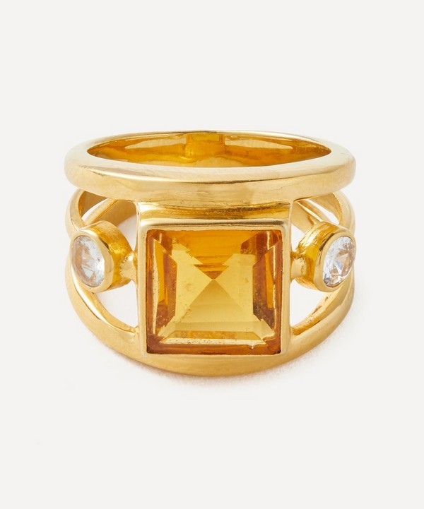 Shyla - 22ct Gold-Plated Marta Ring image number null