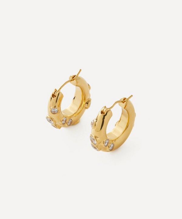 Shyla - 22ct Gold-Plated Oren Hoop Earrings image number null