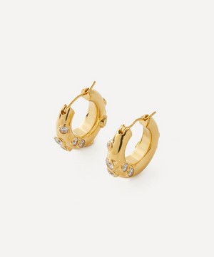 Shyla - 22ct Gold-Plated Oren Hoop Earrings image number 0