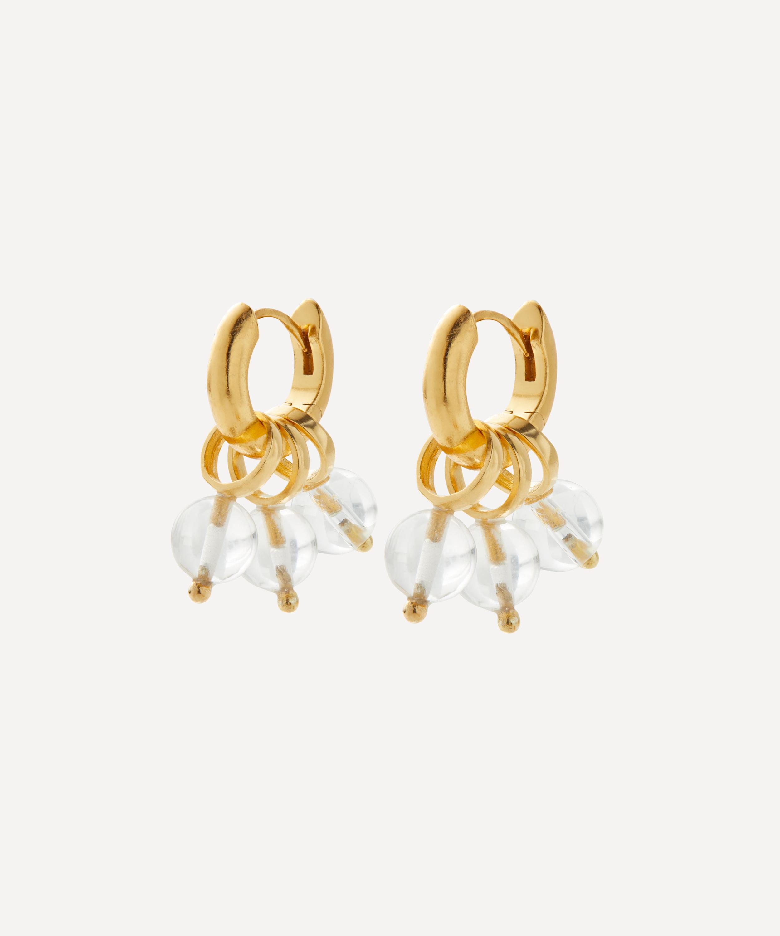 Small clear hot sale hoop earrings