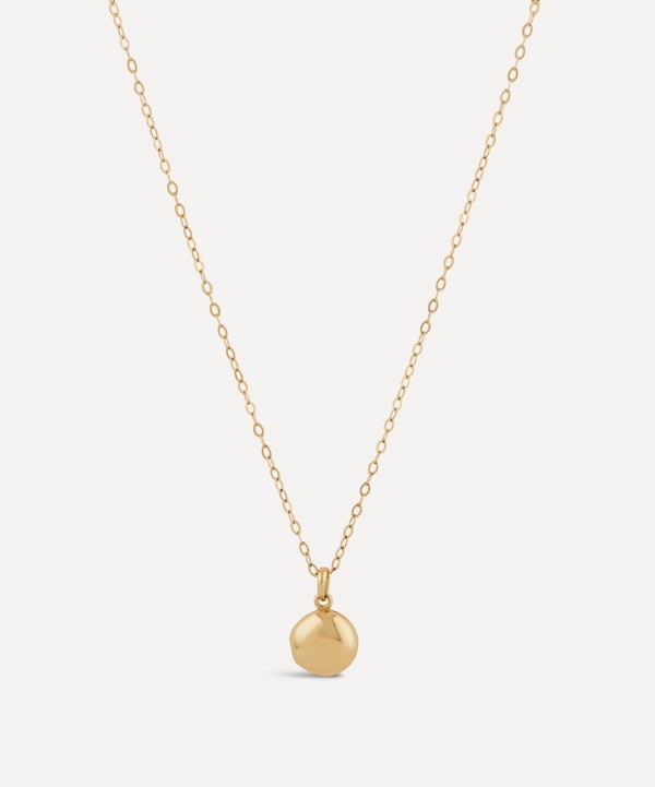 Dinny Hall - 9ct Gold Button Locket Necklace image number null
