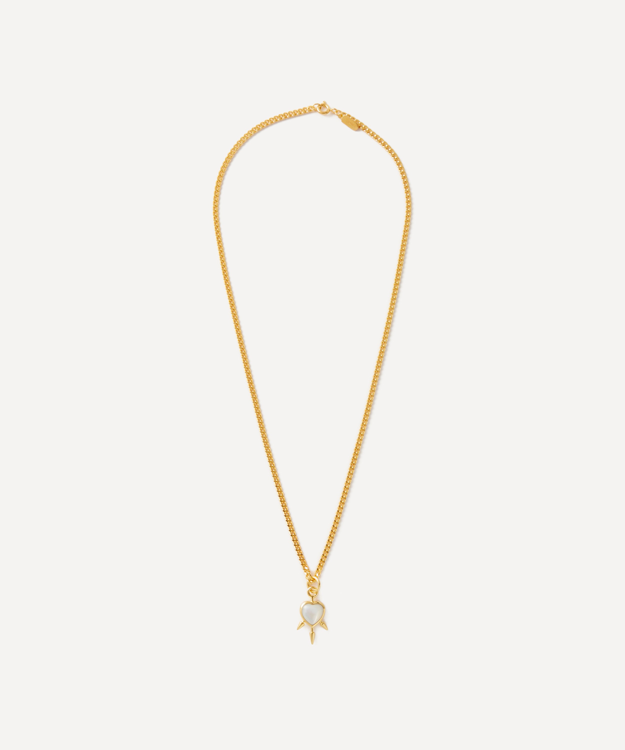 Maria Nilsdotter - 18ct Gold-Plated Three of Swords Pendant Necklace image number 1