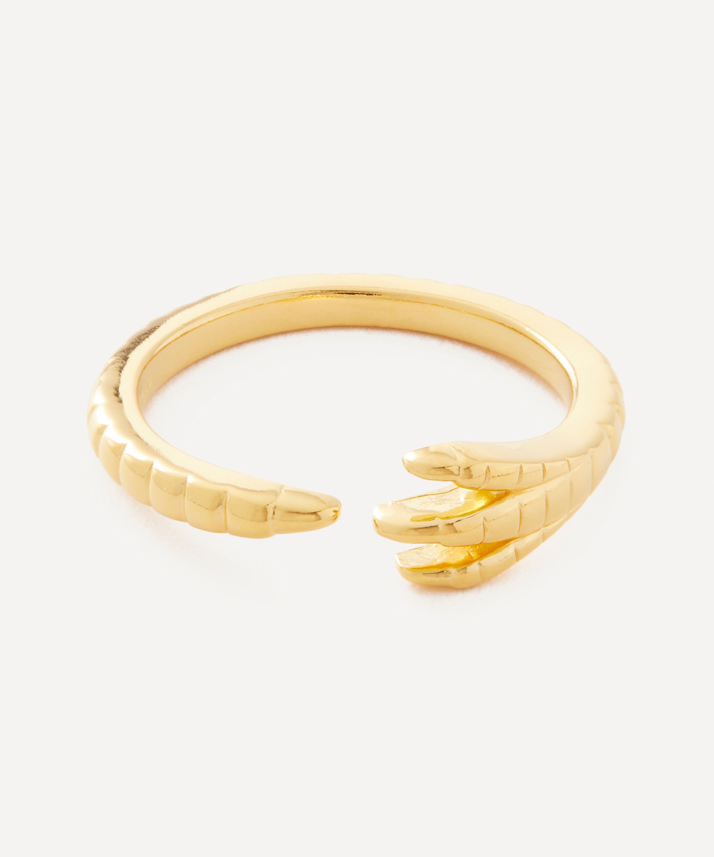 Maria Nilsdotter - 18ct Gold-Plated Claw Nouvelle Ring image number 0