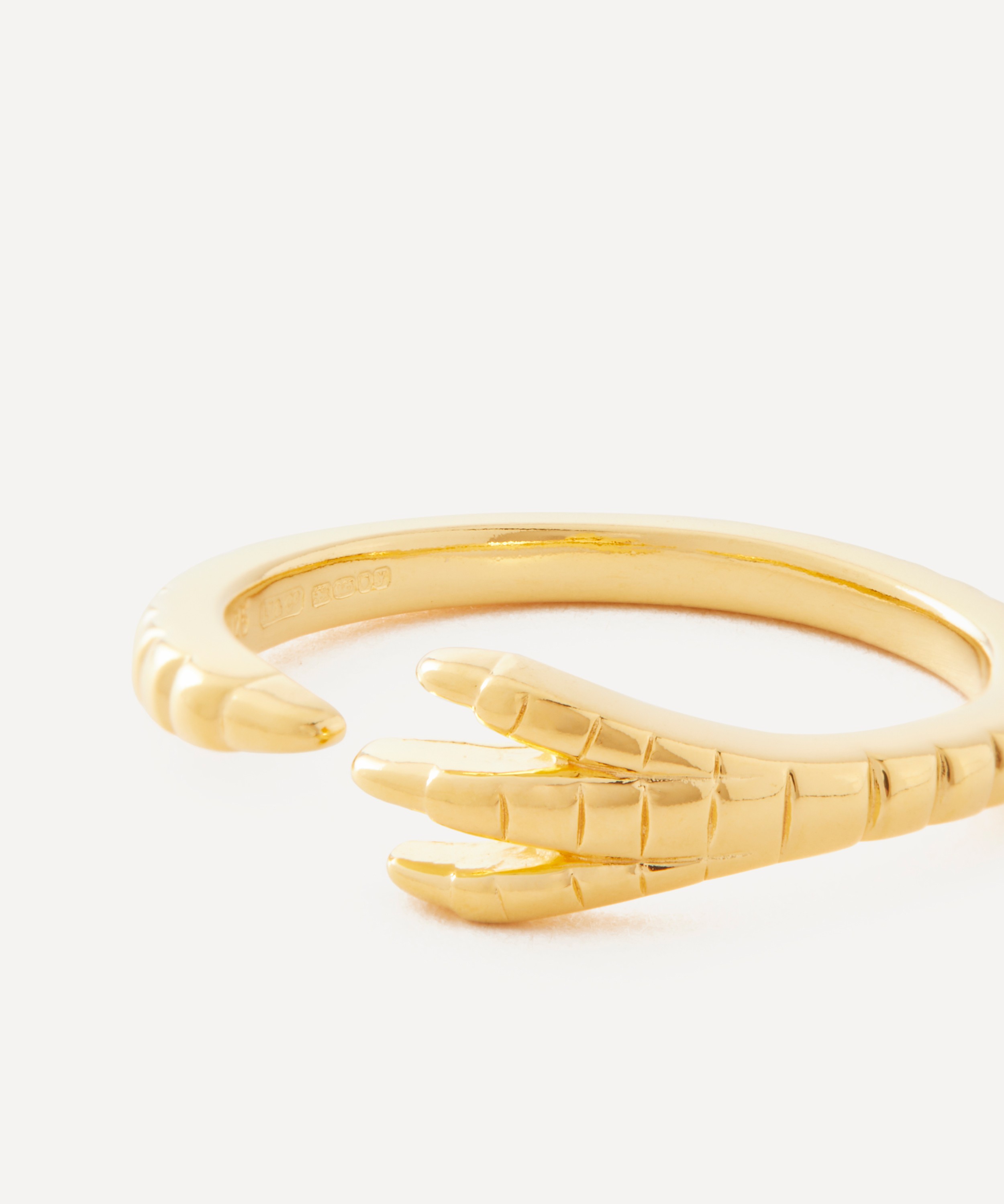 Maria Nilsdotter - 18ct Gold-Plated Claw Nouvelle Ring image number 1
