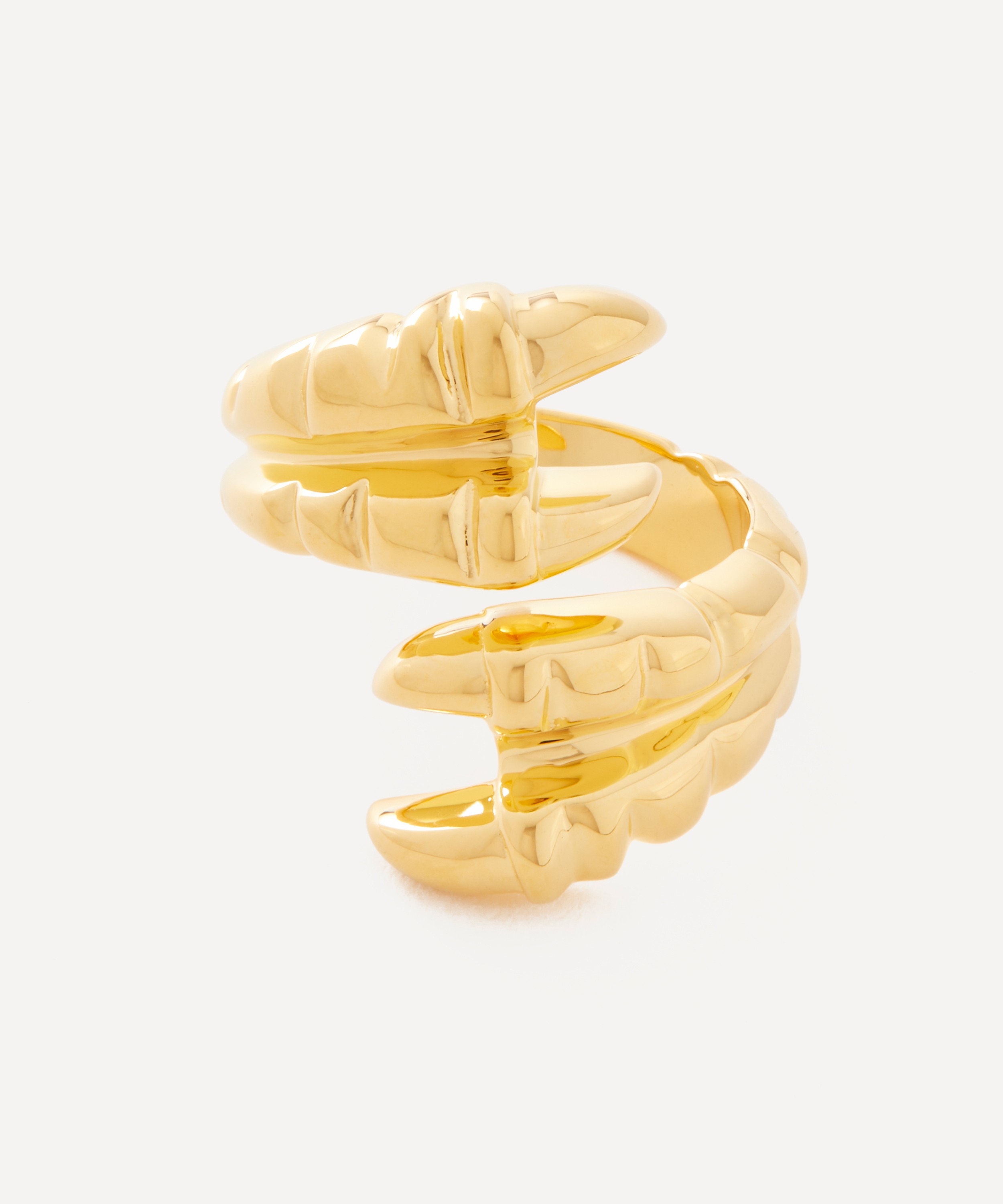 Maria Nilsdotter - 18ct Gold-Plated Double Claw Ring image number 0
