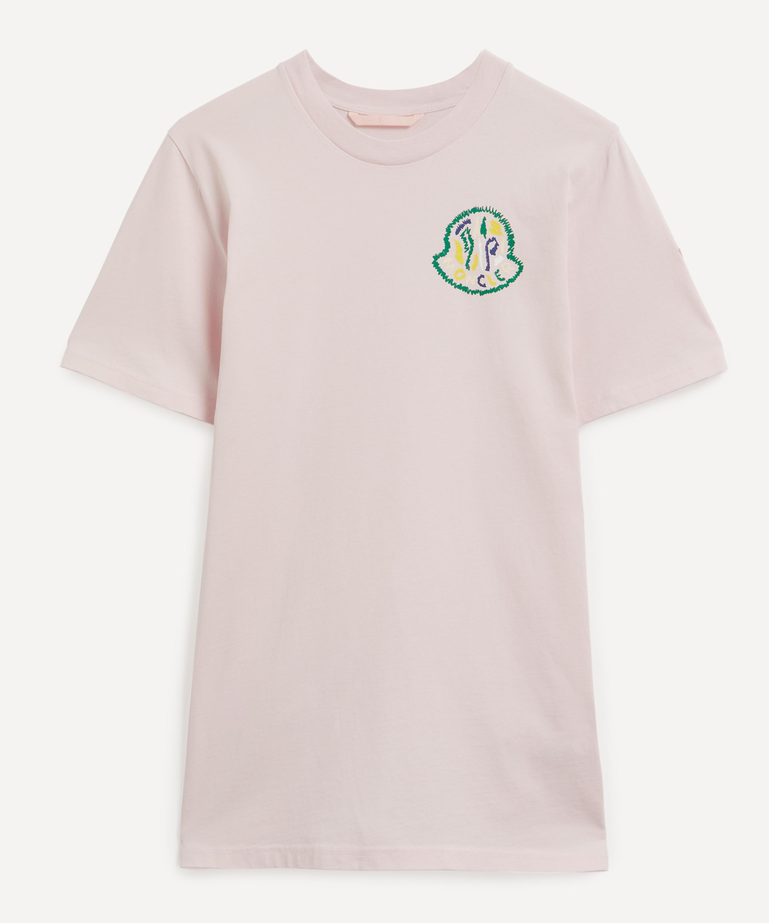 Moncler - Light Pink Logo Print T-Shirt image number 0