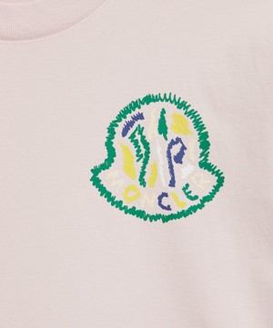 Moncler - Light Pink Logo Print T-Shirt image number 1