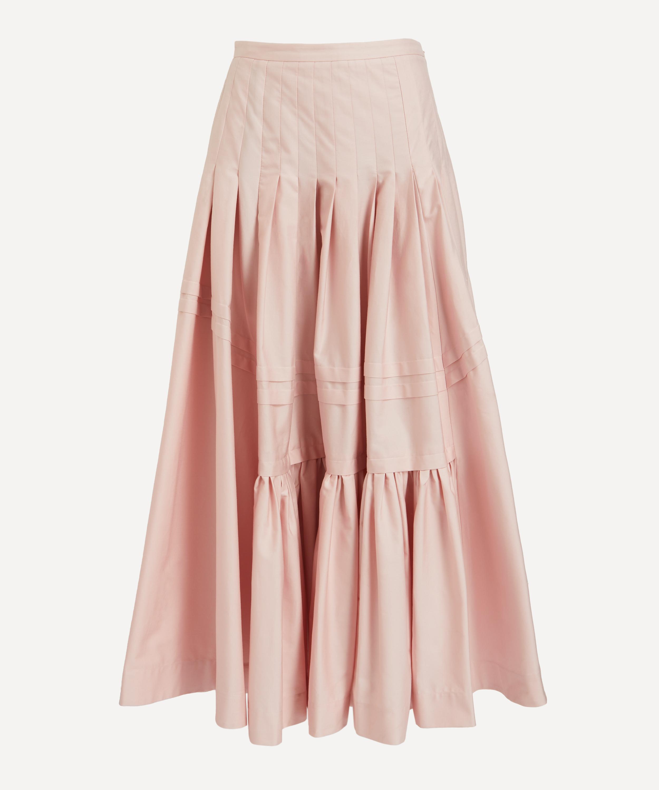 Molly Goddard Holly Pleat Midi-Skirt