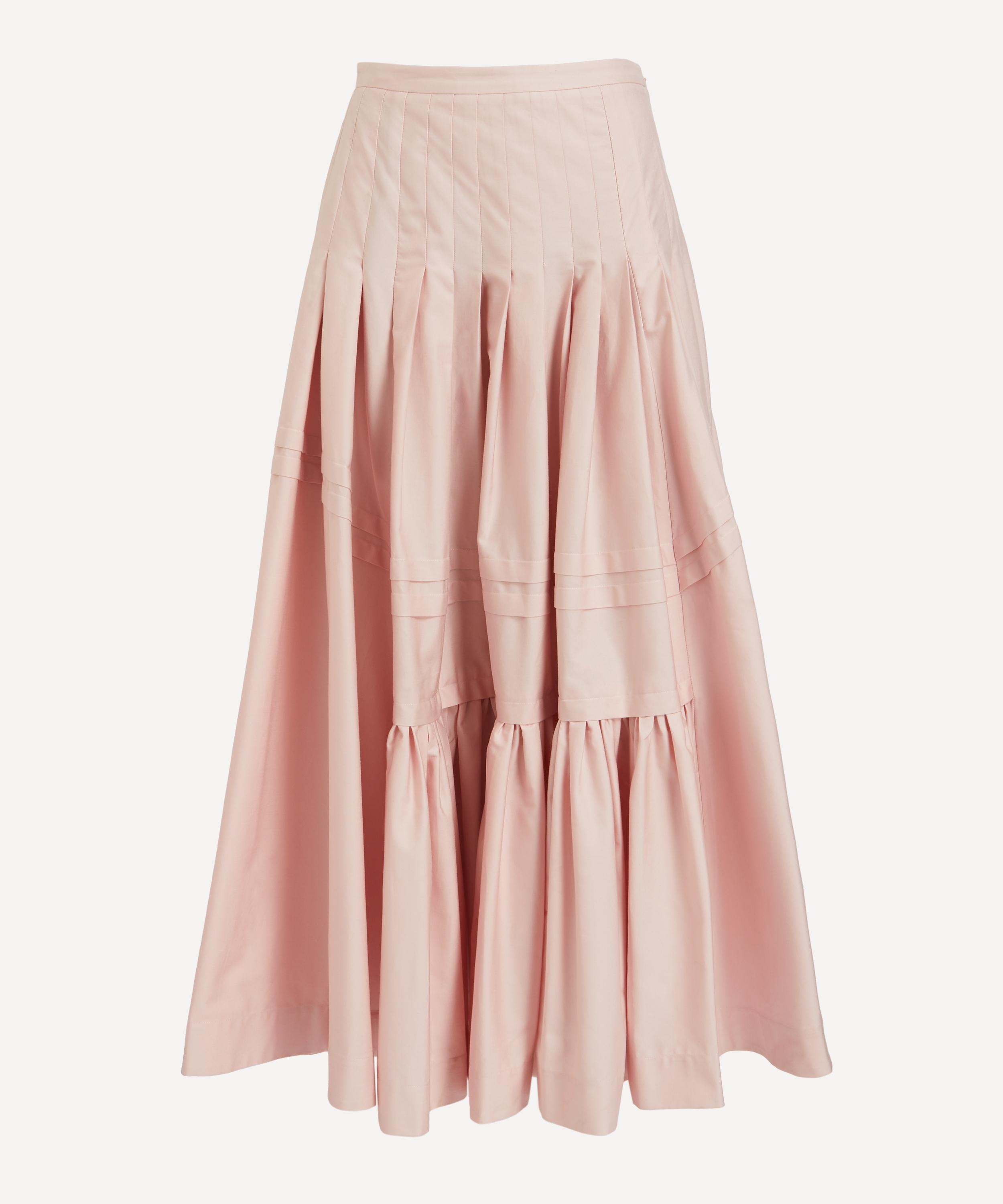 Molly Goddard - Holly Pleat Midi-Skirt image number 0