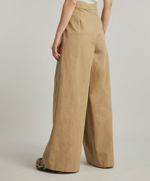 Dries Van Noten - Wide Pleated Trousers image number 3
