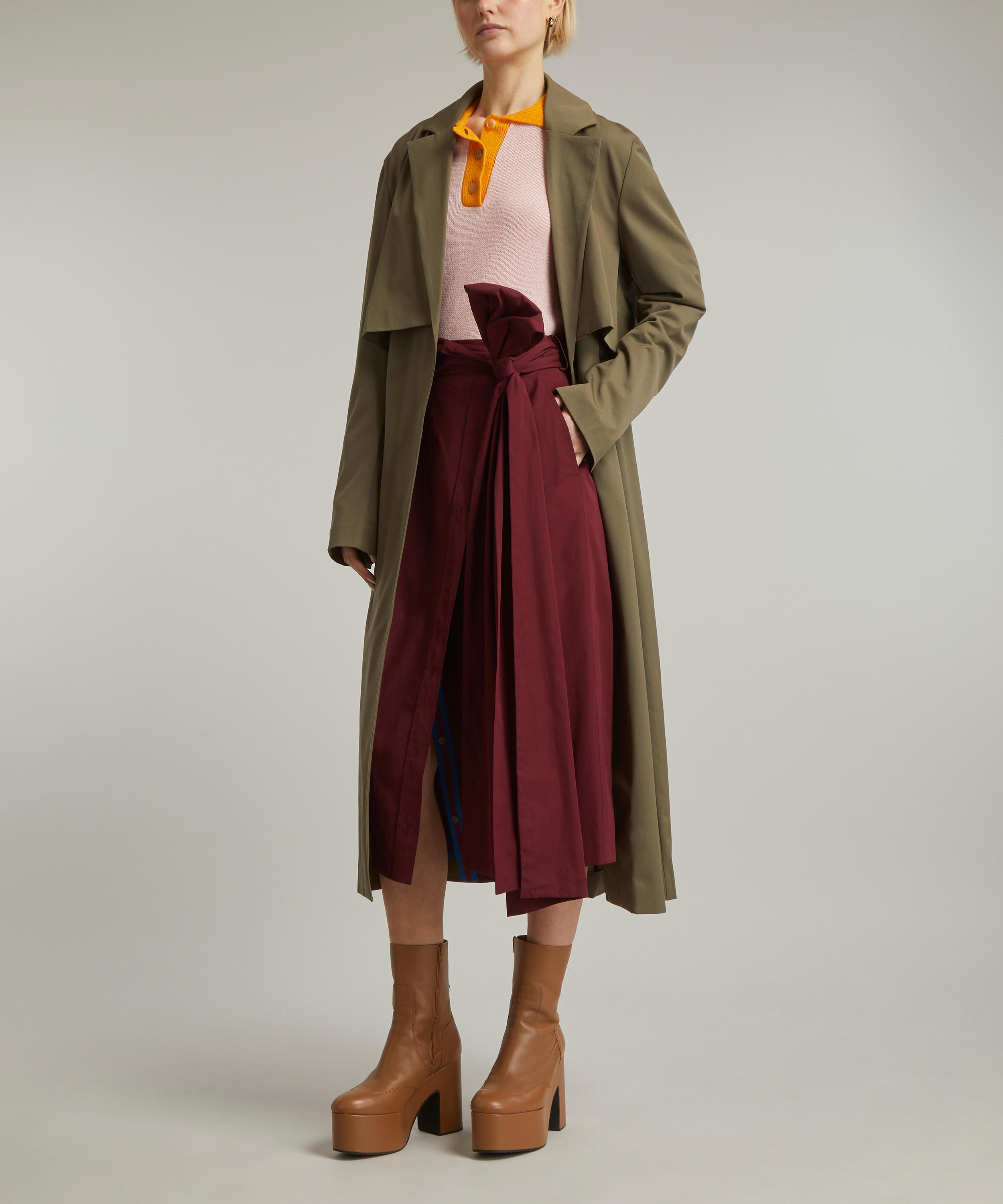 Dries Van Noten Cotton Poplin Bow Wrap-Skirt