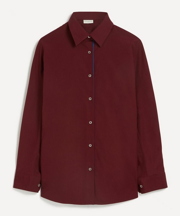 Dries Van Noten - Oversized Burgundy Shirt image number null