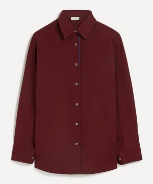 Dries Van Noten - Oversized Burgundy Shirt image number 0