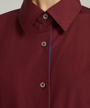 Dries Van Noten - Oversized Burgundy Shirt image number 4