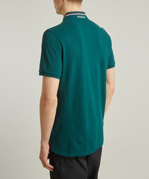Moncler - Forest Green Logo Patch Polo Shirt image number 3