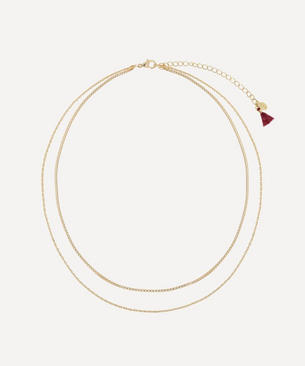 SHASHI - 14ct Gold-Plated Etienne Chain Necklace image number null