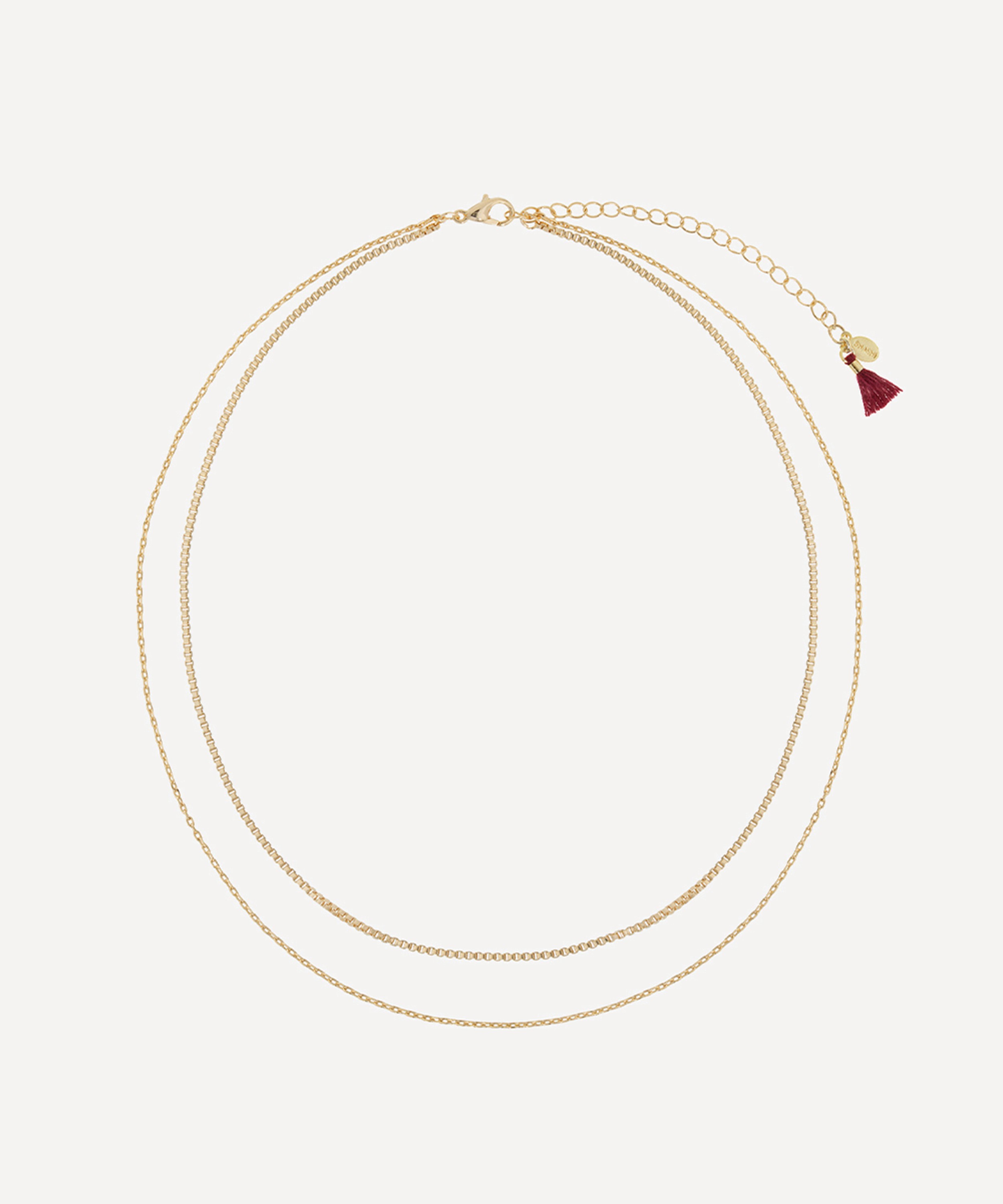 SHASHI - 14ct Gold-Plated Etienne Chain Necklace image number 0