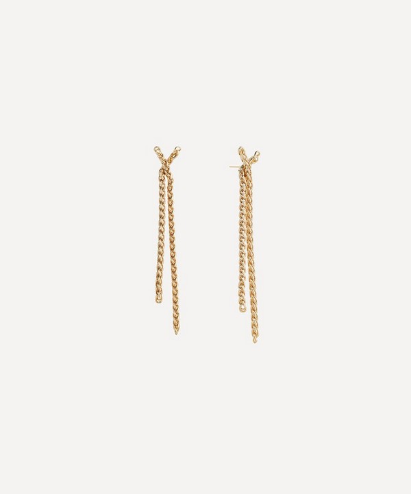 SHASHI - 14ct Gold-Plated Olympia Drop Earrings image number null