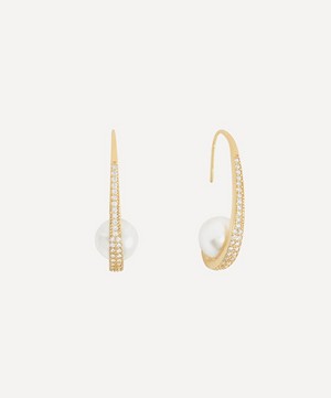 SHASHI - 14ct Gold-Plated Michelle Hoop Earrings image number 0