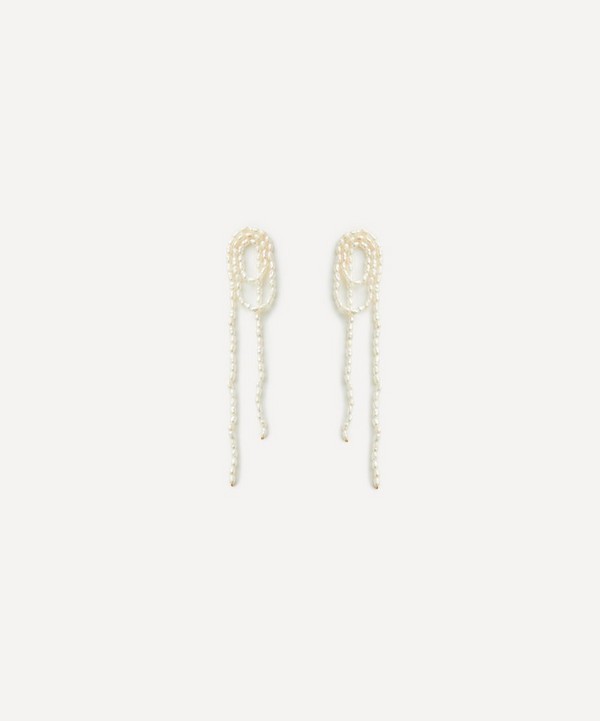 SHASHI - Vroom Pearl Earrings image number null