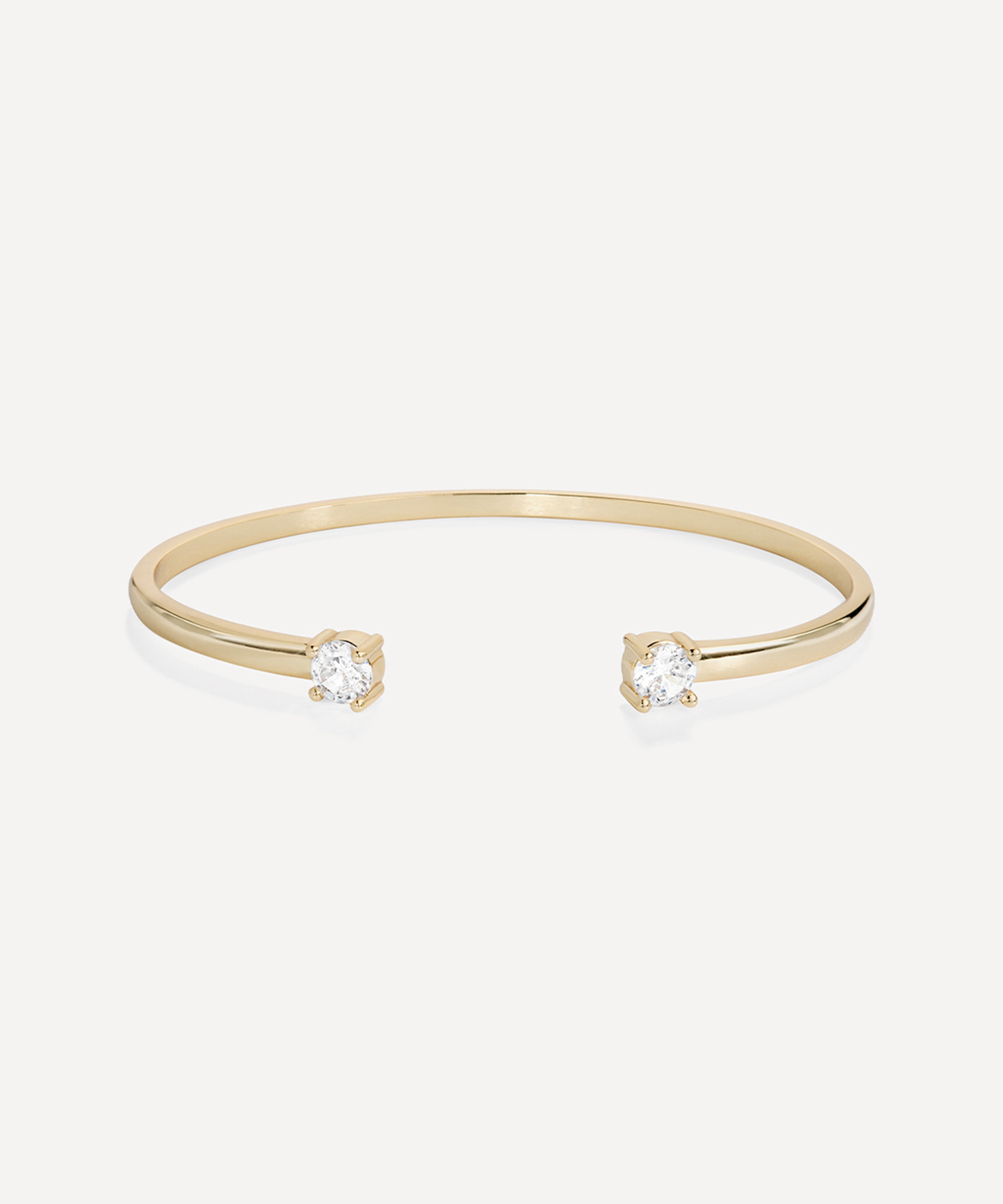 SHASHI 14ct Gold-Plated Beam Cuff Bracelet | Liberty