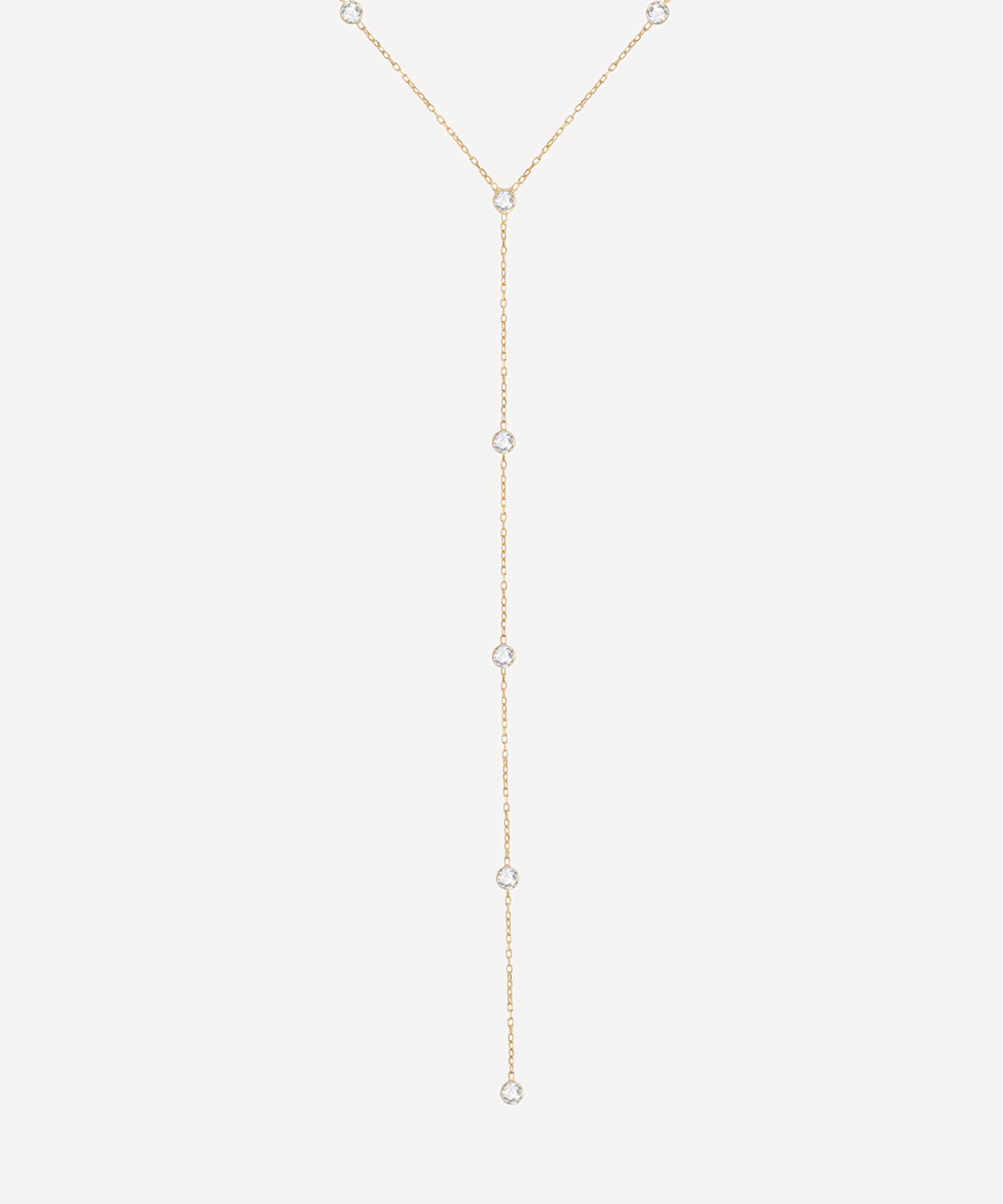 SHASHI - 14ct Gold-Plated Emily Lariat Necklace image number 2