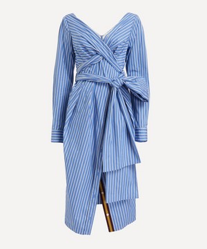 Dries Van Noten - Striped Wrap Dress image number 0