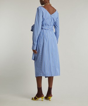 Dries Van Noten - Striped Wrap Dress image number 3