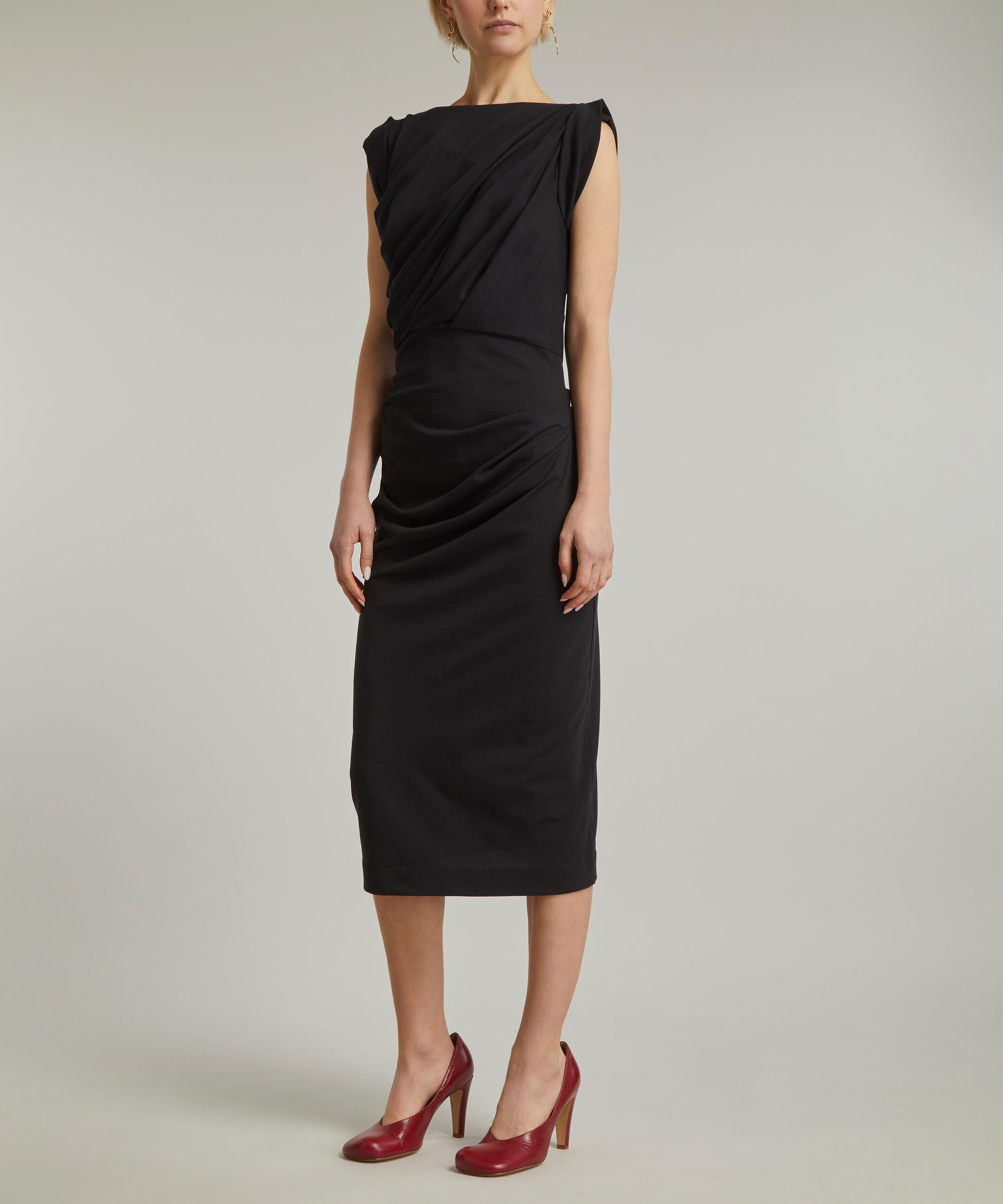 Dries Van Noten - Draped Cotton Jersey Dress image number 2