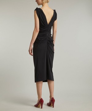 Dries Van Noten - Draped Cotton Jersey Dress image number 3