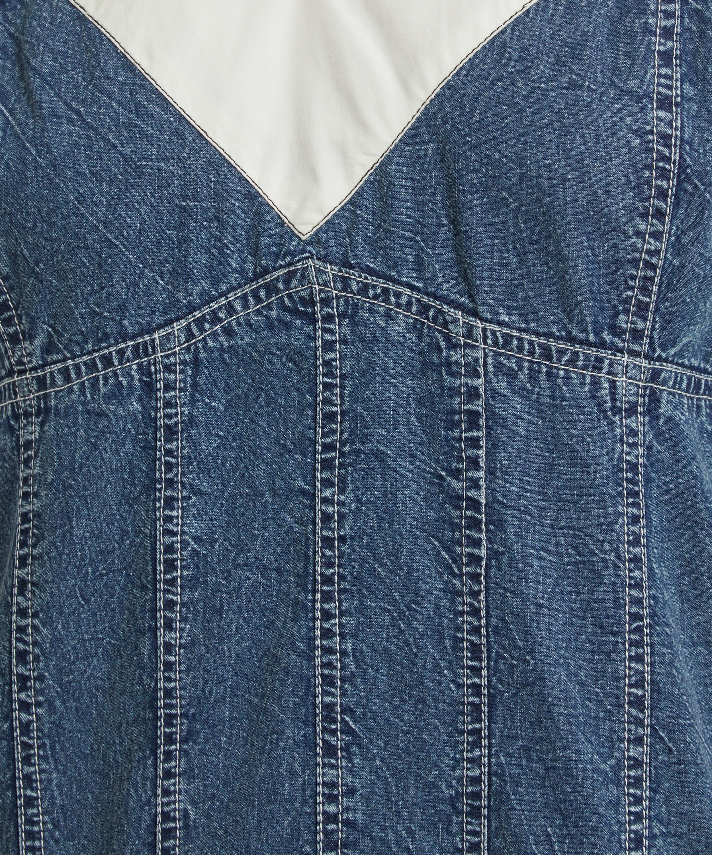 Lovebirds - Panelled Denim Midi Dress image number 4
