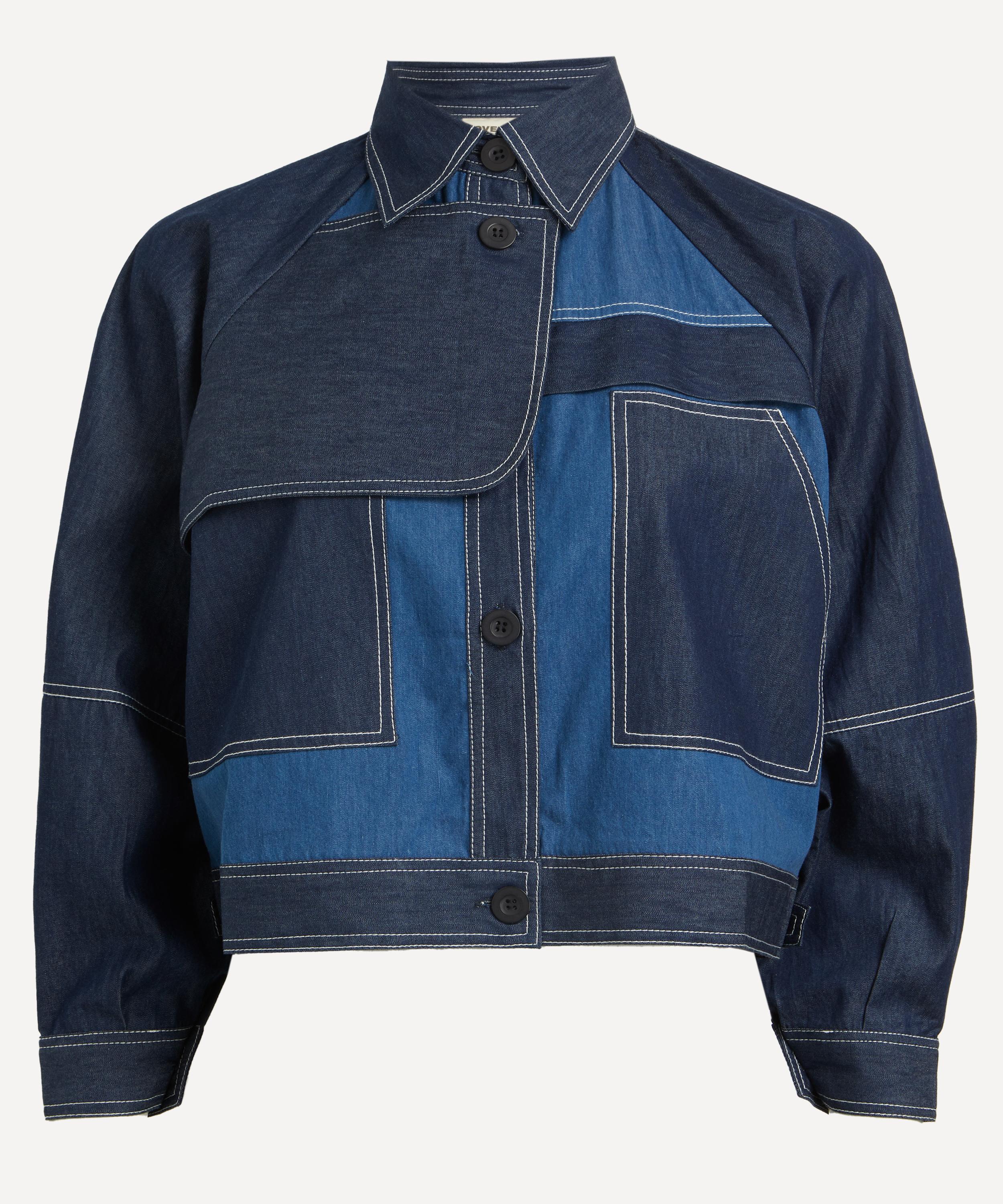 Lovebirds - Contrast Denim Patchwork Jacket image number 0