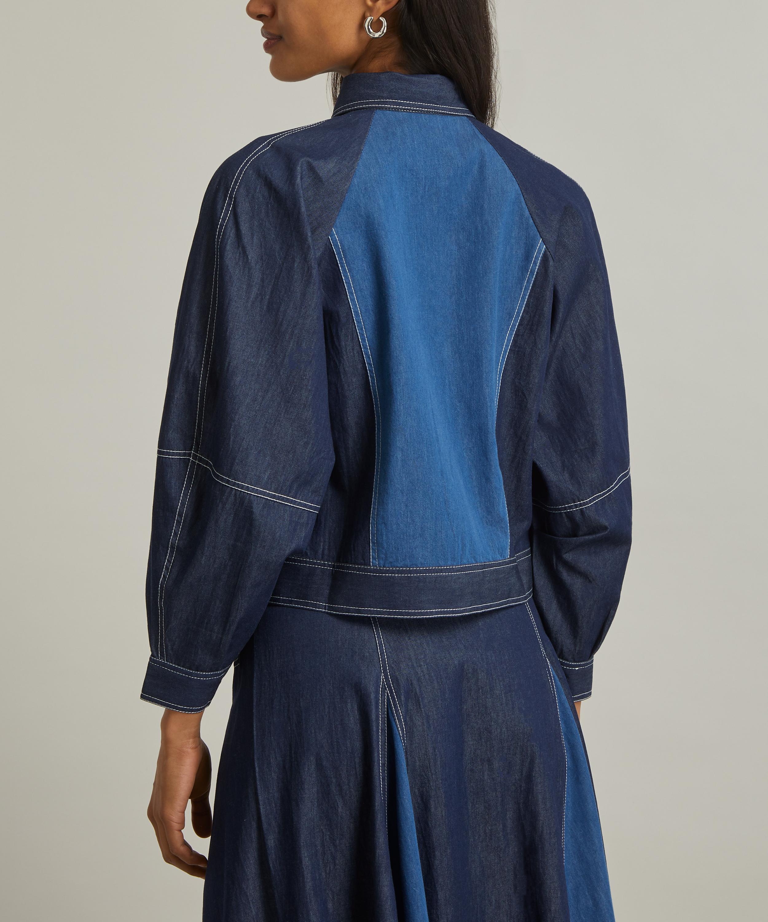 Lovebirds - Contrast Denim Patchwork Jacket image number 3