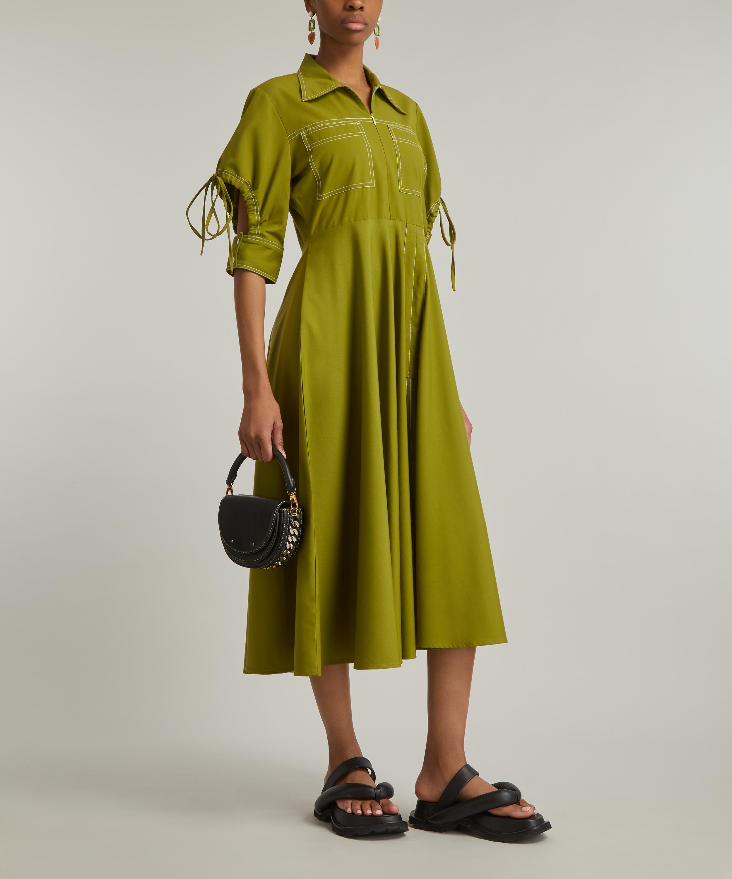 Lovebirds - Ruched Twill Shirtdress image number 1