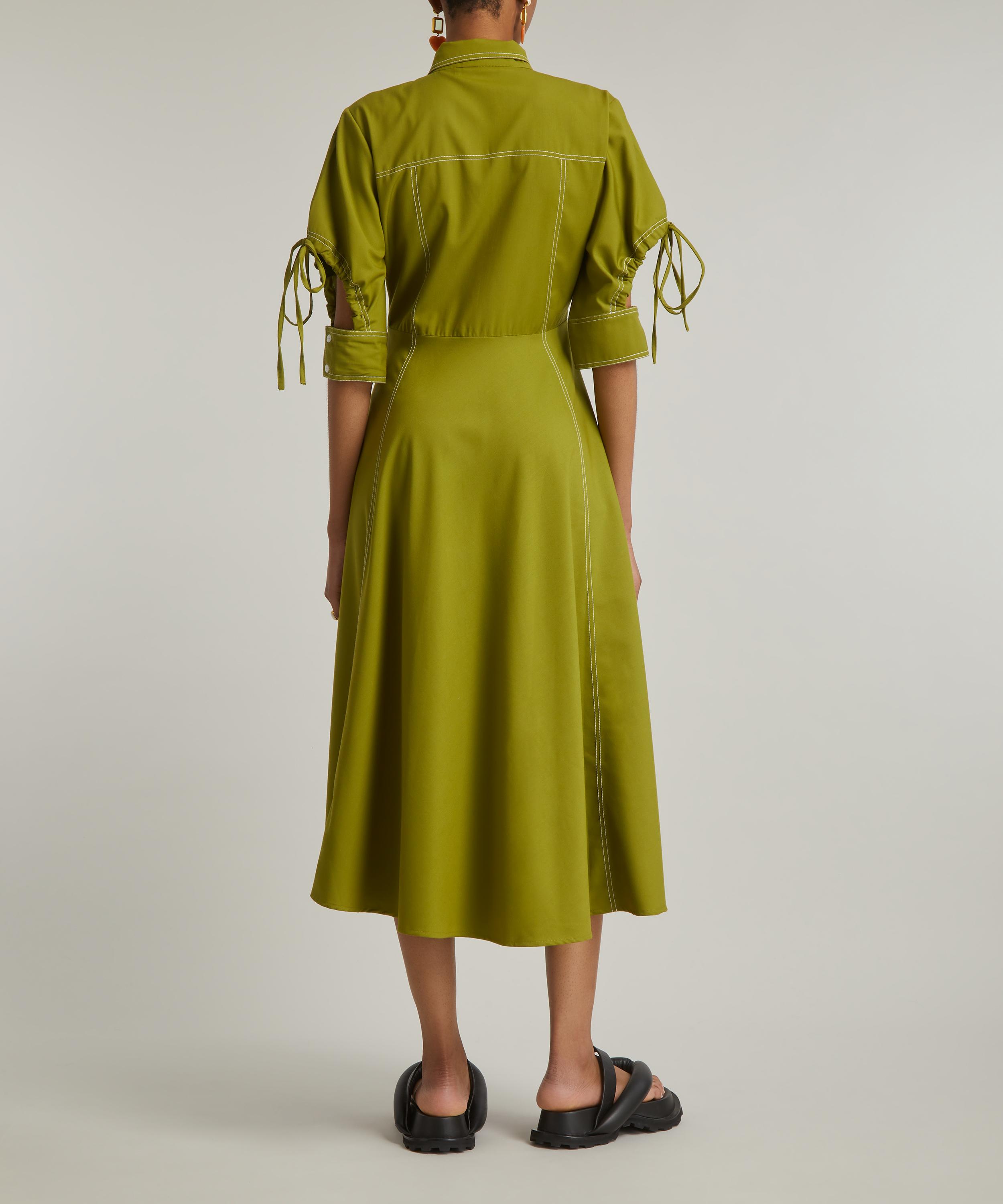 Lovebirds - Ruched Twill Shirtdress image number 3
