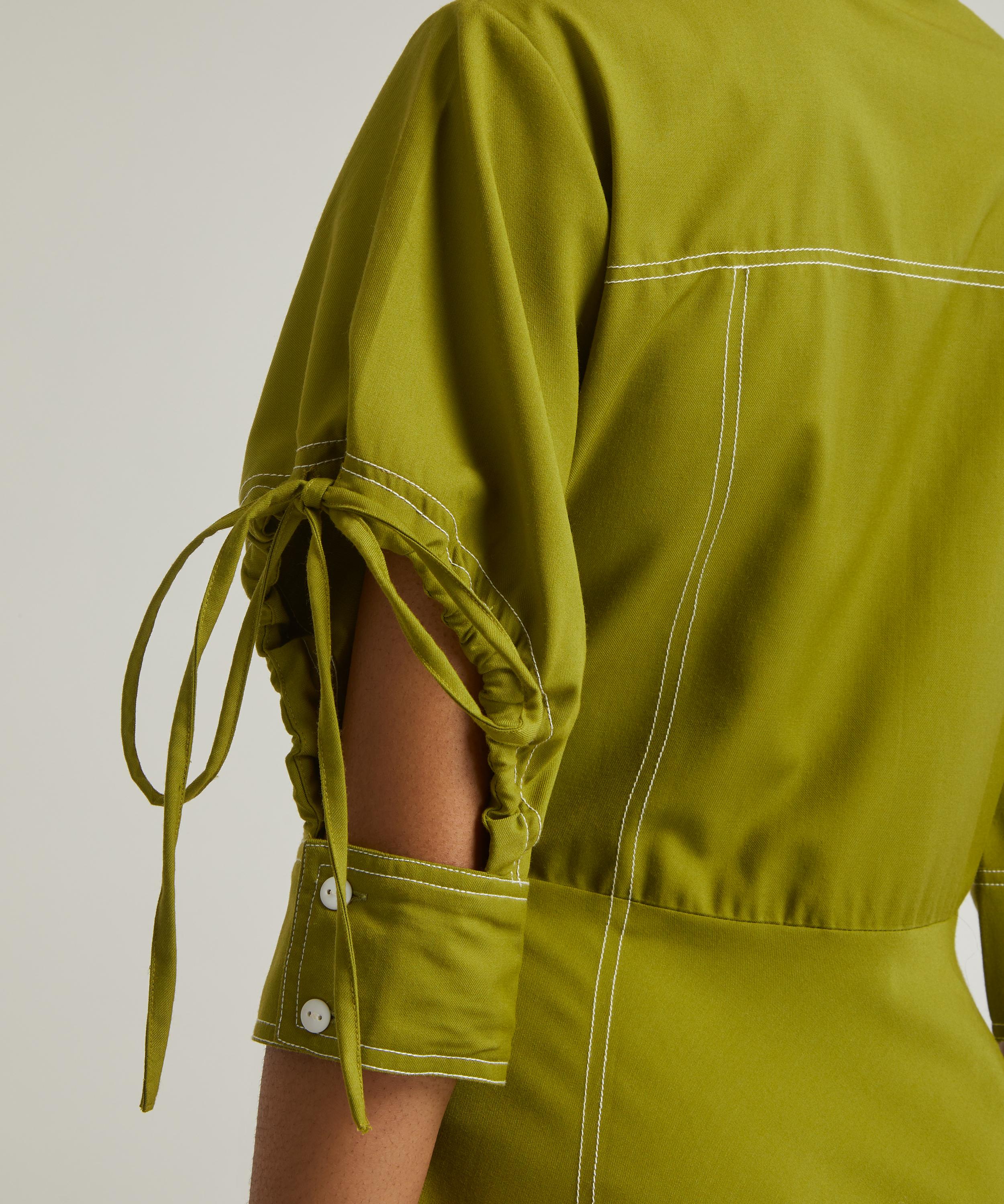 Lovebirds - Ruched Twill Shirtdress image number 4